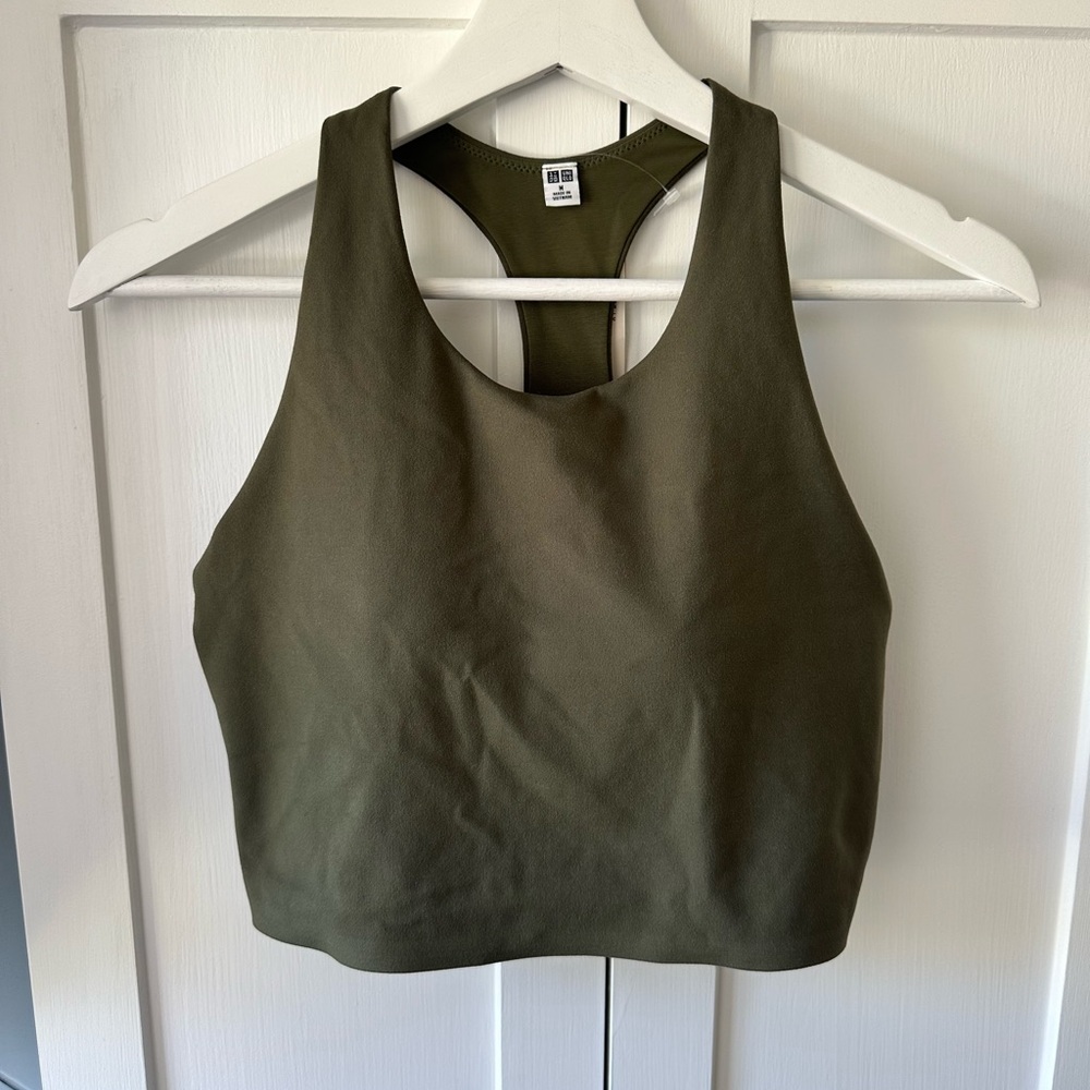 Uniqlo Olive Green Work out Top